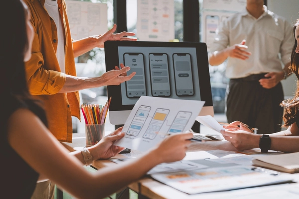A creative design collaboration illustrating the professional process behind building a credible business website.