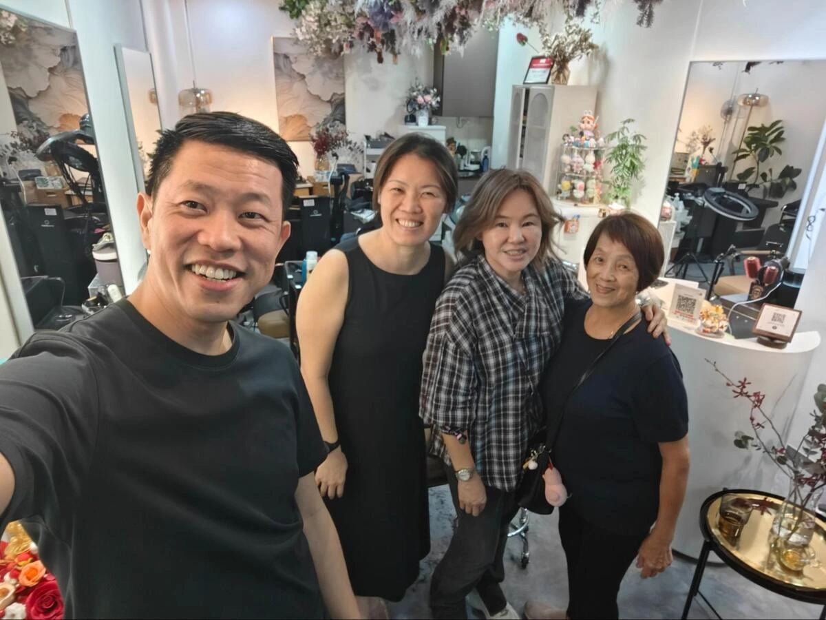 Hers Studio Domain and Hosting services Our Founder Mr Terence Sim with Ms Jane Pech, Director of Hers Studio